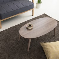 木製カームテーブル　ブラウン