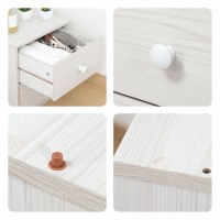 キュｰブボックス 引出2段　ホワイトウォッシュ