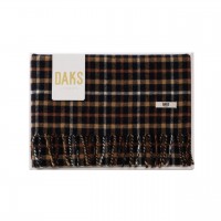 ダックス　ウールひざ掛け　ブラック