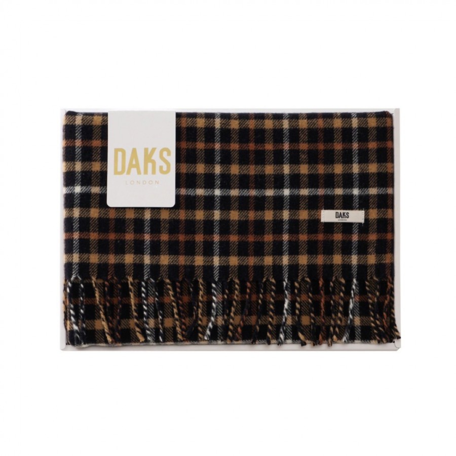 ダックス　ウールひざ掛け　ブラック