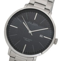 SEIKO 腕時計 メンズ クォーツ ブラック シルバー
