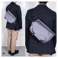 A5ノート対応撥水スリングショルダーバッグ GY