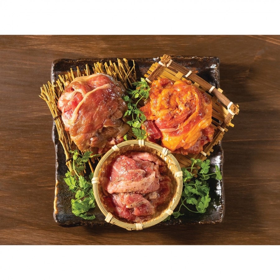 【北海道】夜空のジンギスカン 味付けラム肉食べ比べ3種セット