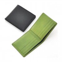 【日本製財布】バンタンレザー2つ折財布　キャメル