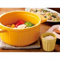 電子レンジ圧力鍋　イエロー