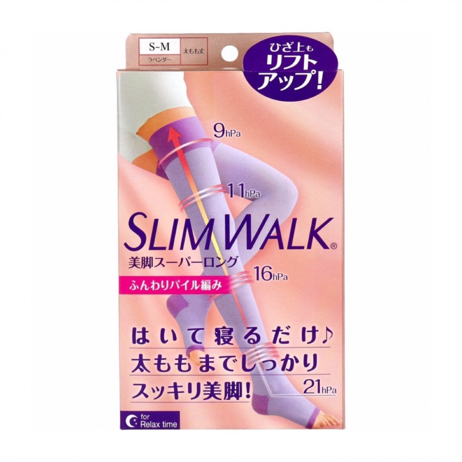 スリムウォーク 美脚スーパーロング 太もも丈 ラベンダー S-M