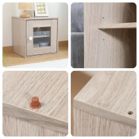 キュｰブボックス ガラス扉　アッシュグレー