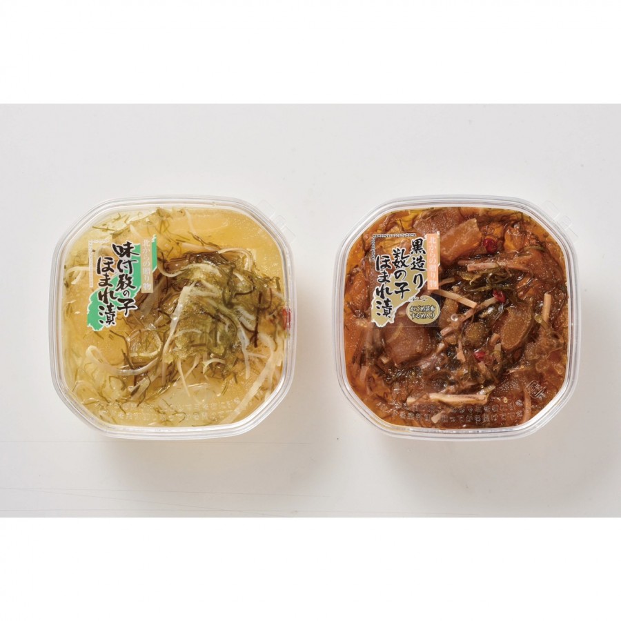 【北海道】函館製造 数の子松前漬(白・黒)セット