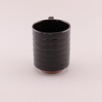 新庄東山焼　黒釉マグカップ