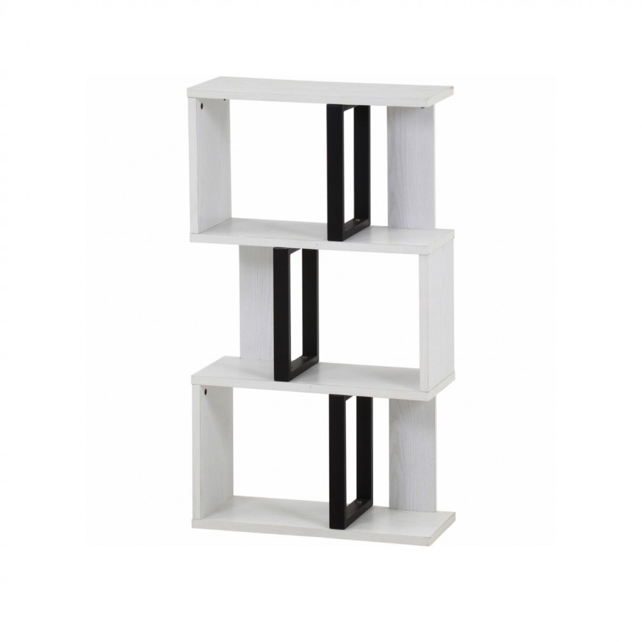 S字ディスプレイラック 3段 オークWH