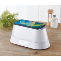 ワイヤレススピーカー･ワイヤレス充電クロック エリッセ