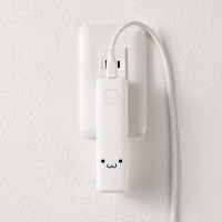 ELECOM　AC充電器一体型 モバイルバッテリー5000mAh　しろちゃん