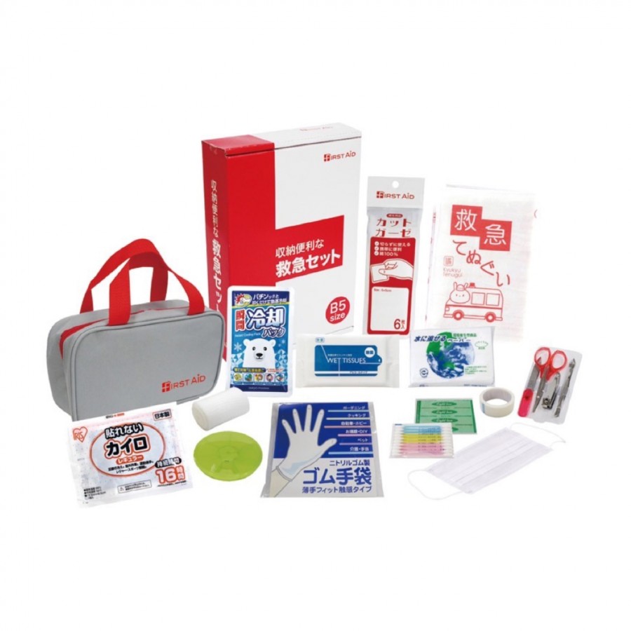 収納便利な救急18点セット