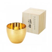 漆磨 箔衣 二重ぐい呑み 内金