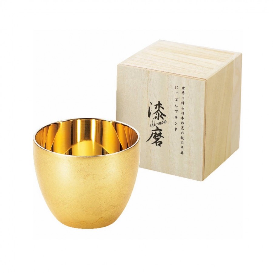 漆磨 箔衣 二重ぐい呑み 内金