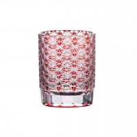 創作切子 匠 Premium僥倖 オールドM（木箱入）　レッド