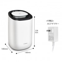 コンパクト除湿機「クアラ」　ホワイト