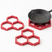 Tangle Pot stand (honeyレッド)  2個セット