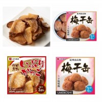 【秋田県】いぶりがっこ缶・梅干缶　各３　計６缶