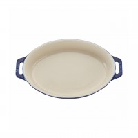 ストウブ  オーバルディッシュ17cm　ブルー