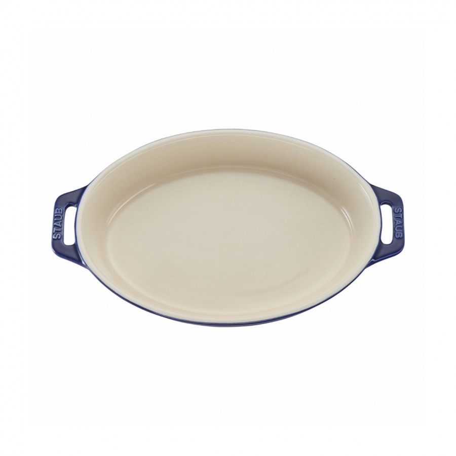 ストウブ  オーバルディッシュ17cm　ブルー
