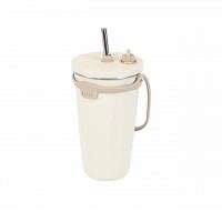 ストロー付2Wayタンブラー570ml　アイボリー