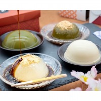 【奈良県】「亀久堂」 吉野葛すいーつ（くず餅・くずぷりん）詰め合わせ3段