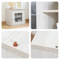 キュｰブボックス ガラス扉　ホワイトウォッシュ