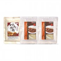 【秋田県】比内地鶏カレー(中辛)1袋 ビーフカレー(中辛)2袋