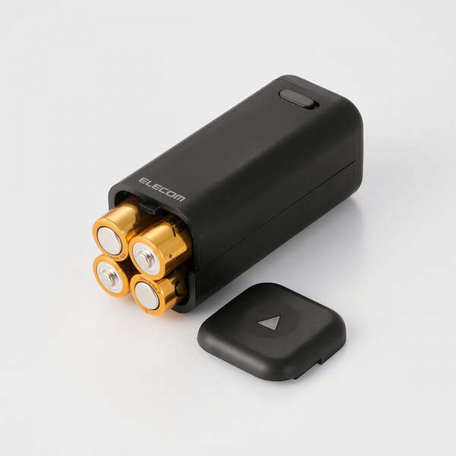 ELECOM　乾電池式モバイルバッテリー　ブラック