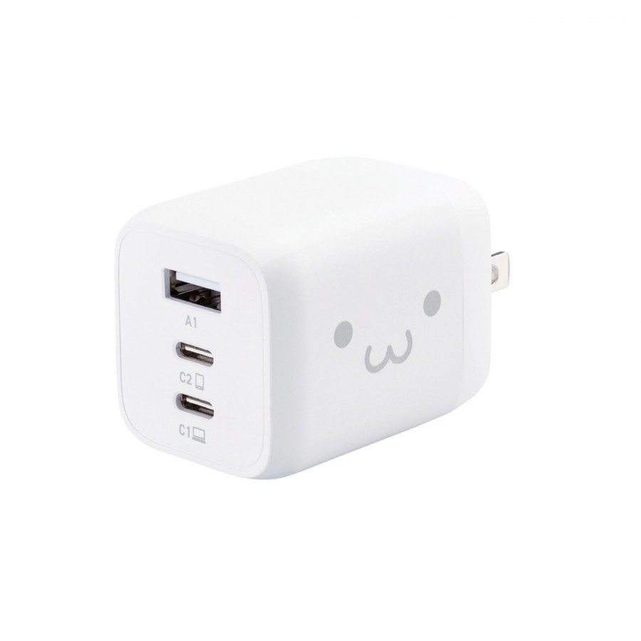 ELECOM　AC&USB充電器65W　しろちゃん