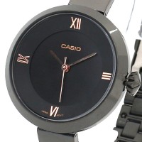 CASIO 腕時計 レディース カシオスタンダード クォーツ ブラック