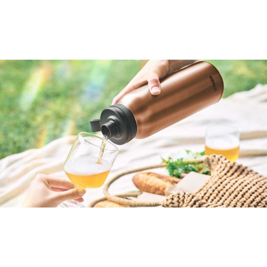 タイガー魔法瓶 真空断熱炭酸ボトル（保温･保冷･炭酸）600ml　クリアカッパー