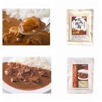 【秋田県】比内地鶏カレー（中辛）1袋　ビーフカレー（中辛）2袋