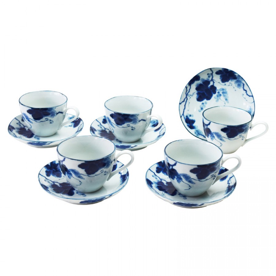 藍染ぶどうコーヒー5客セット