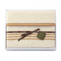 日本製 綿毛布 エコドット シルク混綿毛布