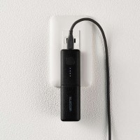 ELECOM　AC充電器一体型 モバイルバッテリー5000mAh　ブラック