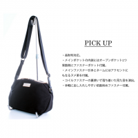 軽量撥水シンプルデザインミニショルダーバッグ　ベージュ