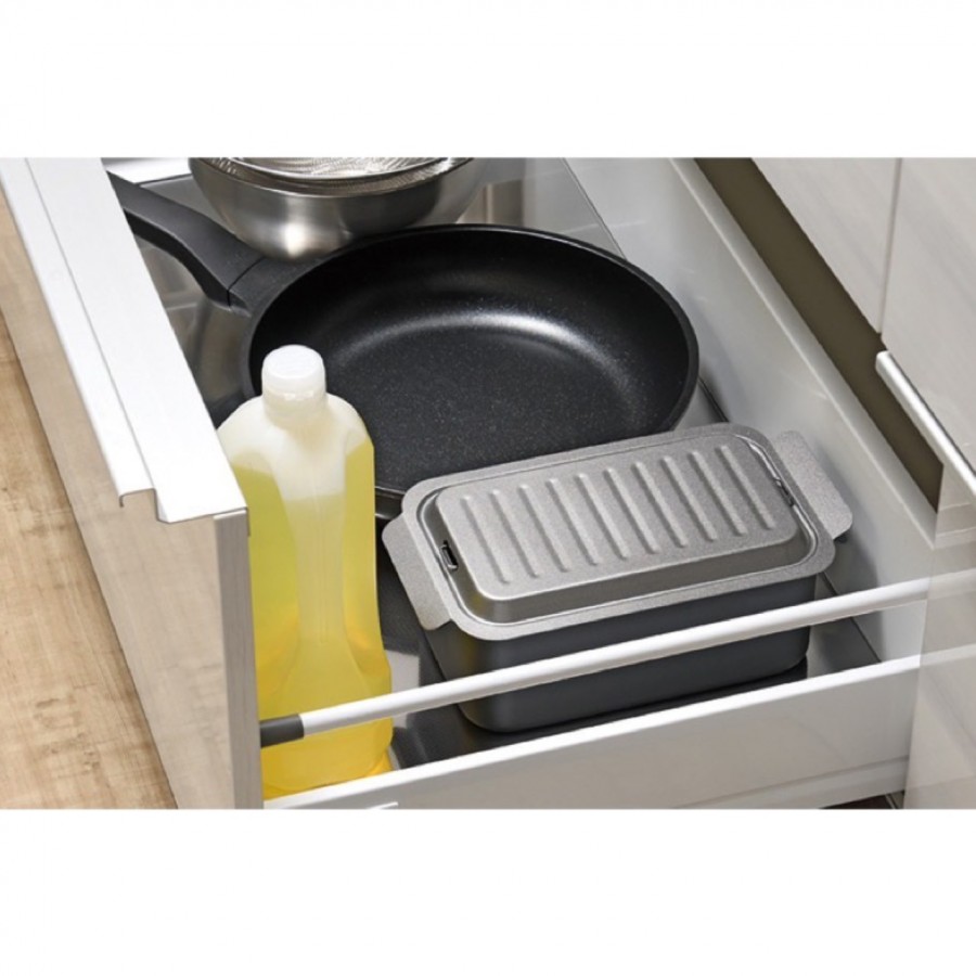 IH対応角型揚げ鍋3点セット