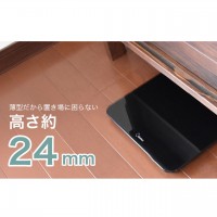 のるだけで測定 体重計 ブラック