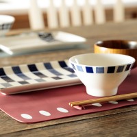 箸置きランチョンマット(ワインレッド) 2枚＆Tangle Pot stand(ivyグレー) 2個セット