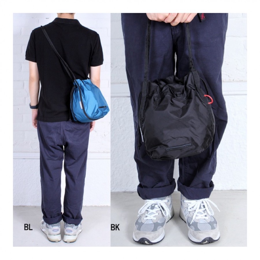 はっ水加工ミニショルダーバッグ  BK