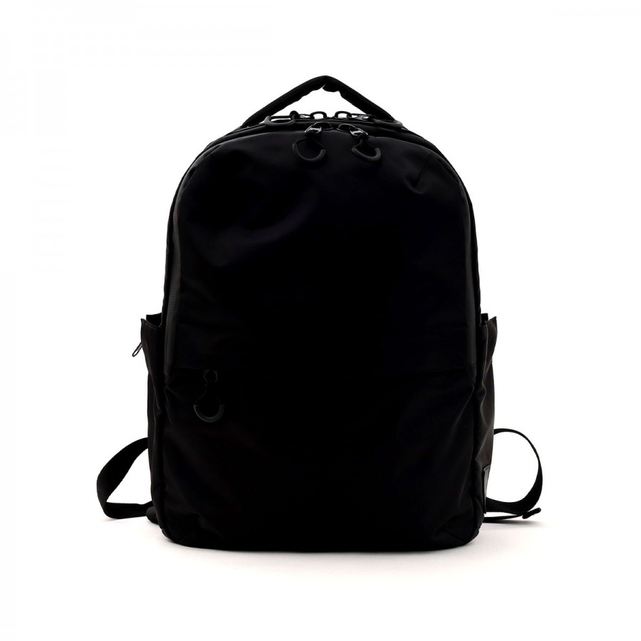 撥水生地多機能Backpack/A4対応 リュックサック　ブラック