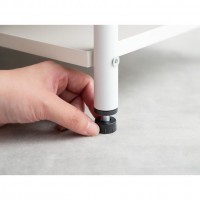 【幅80cm】3段シューズラック　グレージュ