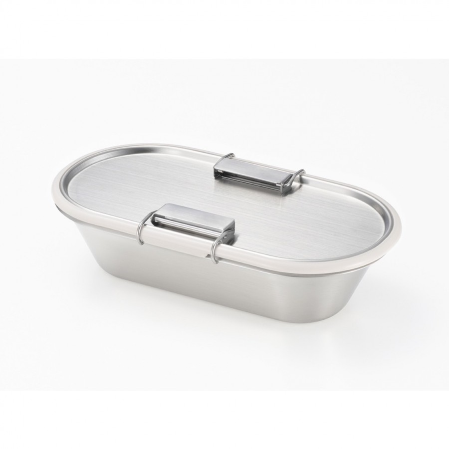 ステンレスコンテナ ストッパー付 グレー