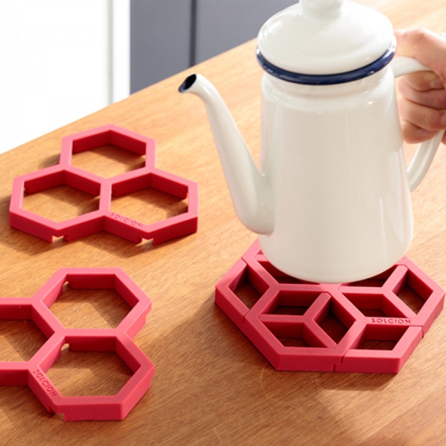 Tangle Pot stand (honeyレッド)  2個セット