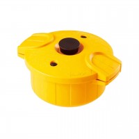 電子レンジ圧力鍋　イエロー