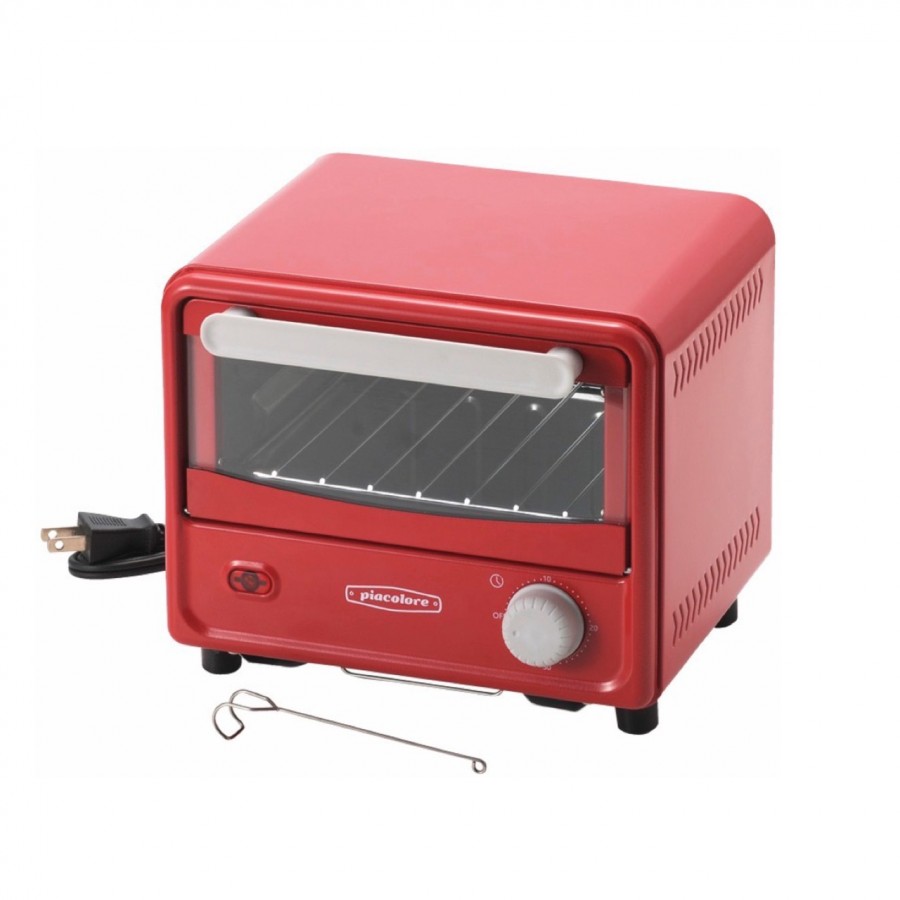 ミニオーブントースター　レッド
