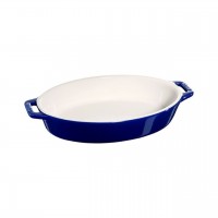 ストウブ  オーバルディッシュ17cm　ブルー