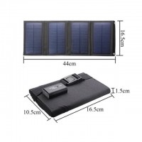 ソーラーパネル 20W 折りたたみ式 太陽光発電 ソーラー充電 USB Type-A